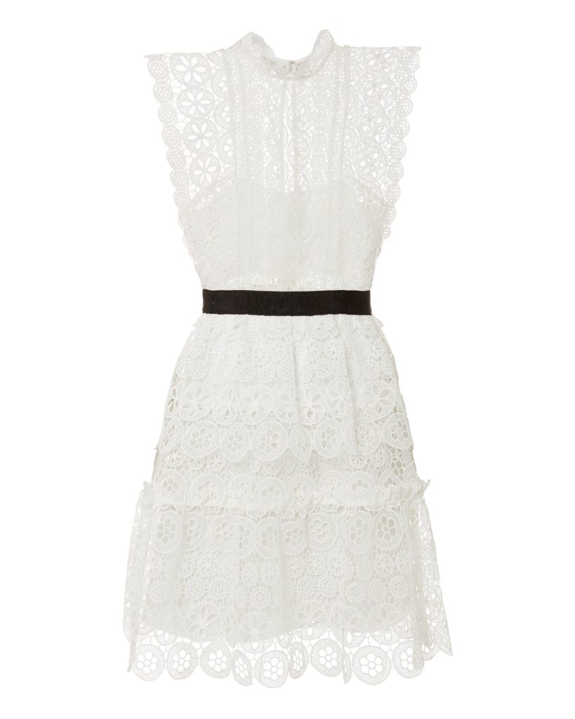 Ashley Darby's White Lace Dress