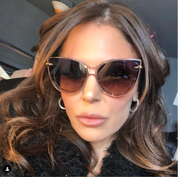 Bethenny Frankel's Cat Eye Sunglasses on Instagram