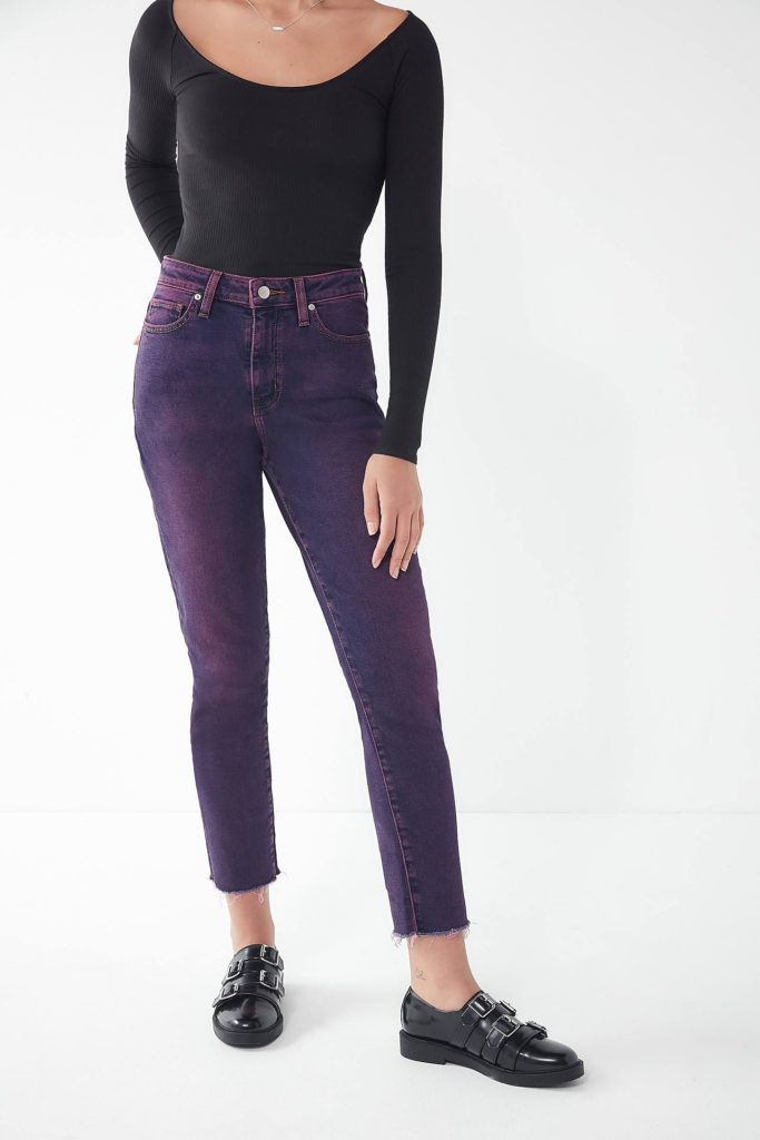 Chelsea Meissner’s Purple Acid Washed Jeans