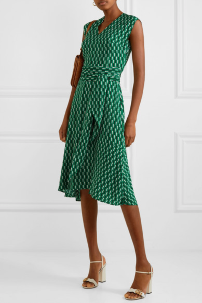 Kelly Ripa's Green Geometric Dress | Big Blonde Hair