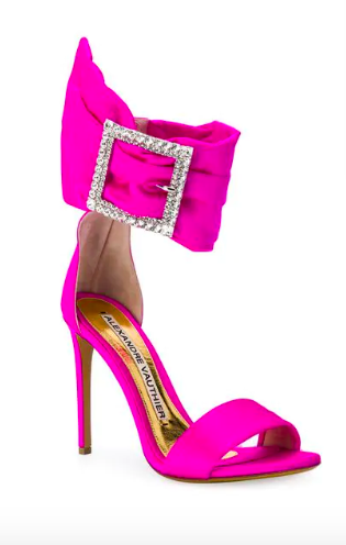Lisa Rinna's Pink Satin Shoes