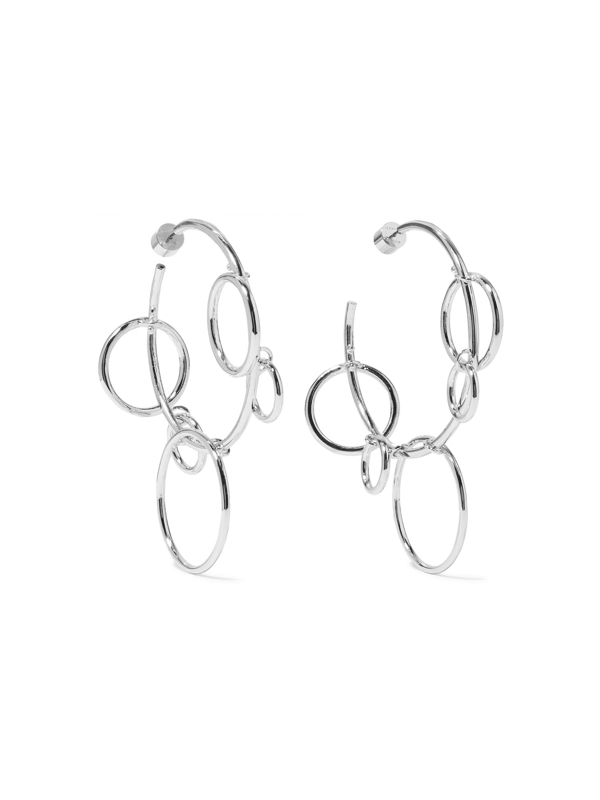 Lisa Rinna's Silver Multi Hoop Earrings