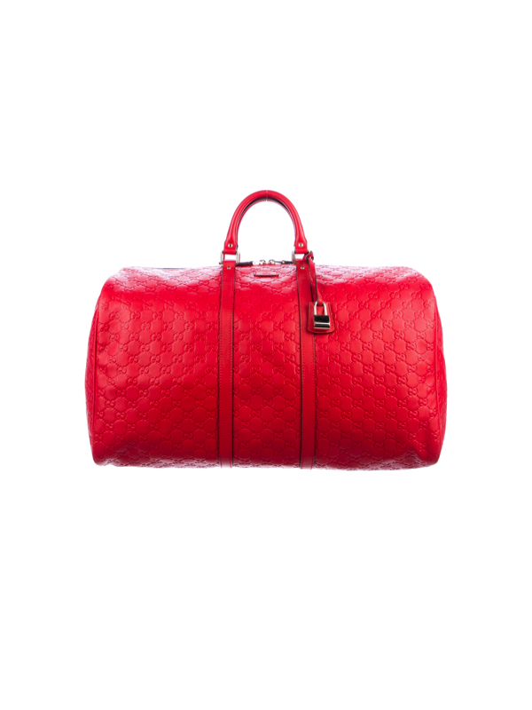 Naomie Olindo’s Red Duffle Bag
