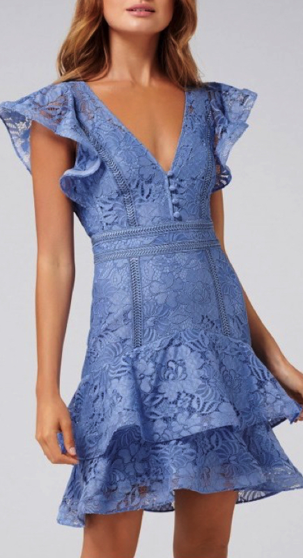 Ariana Madix's Blue Lace Dress