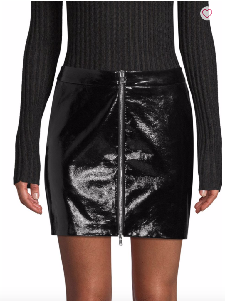 Audrina Patridge's Black Zip Skirt
