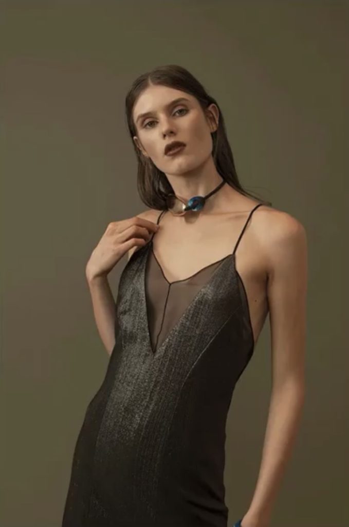 Hannah Brown’s Metallic Gown