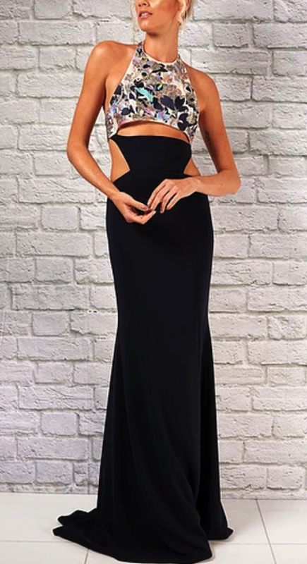 Hannah Brown’s Halter Cut Out Gown