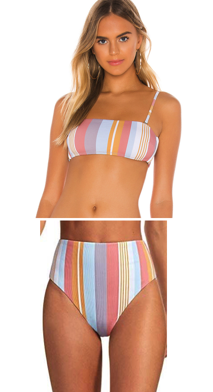 Demi Burnett’s Striped Bikini