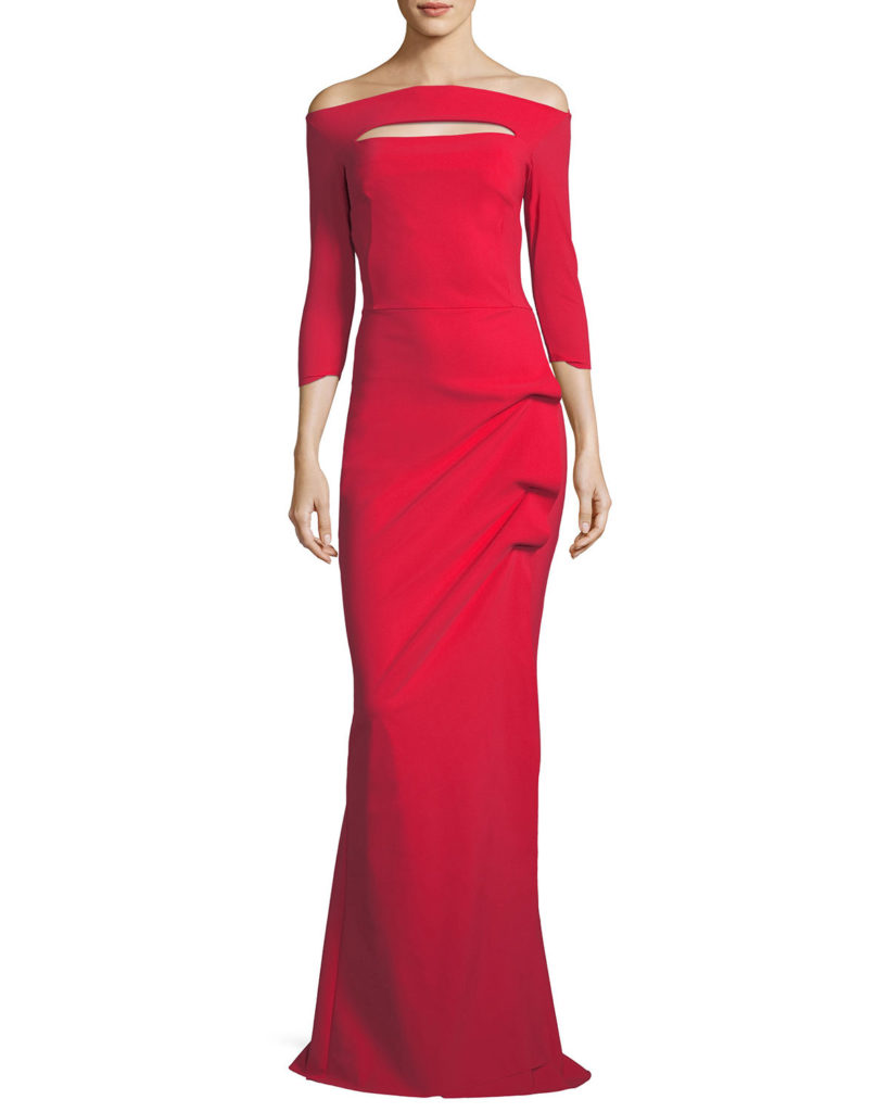 D’Andra Simmons’ Red Cutout Gown