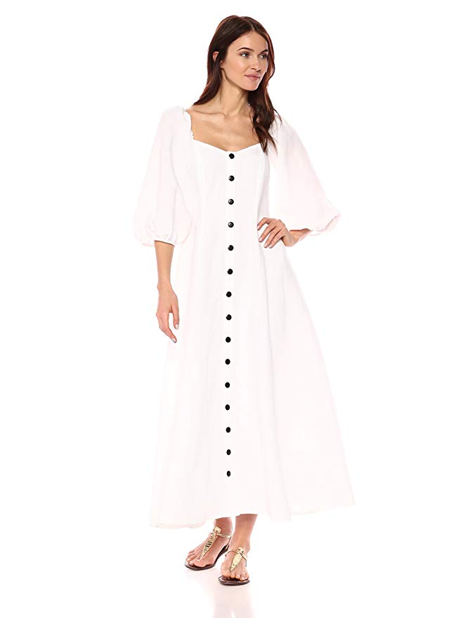 Kathryn Dennis’ White Button Front Dress