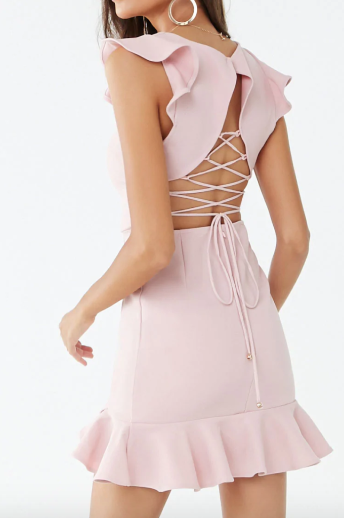 Nicole Lopez-Alvar’s Pink Ruffle Dress