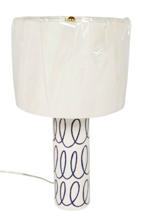 Gina Kirschenheiter’s Blue and White Loop Lamp With Kelly Dodd