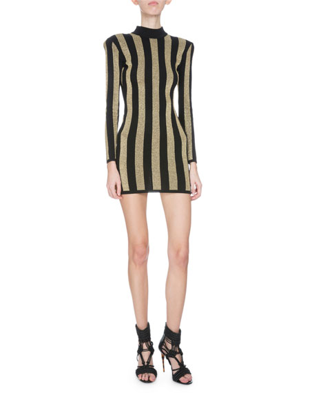 Gizelle Bryant's Gold and Black Striped Dress