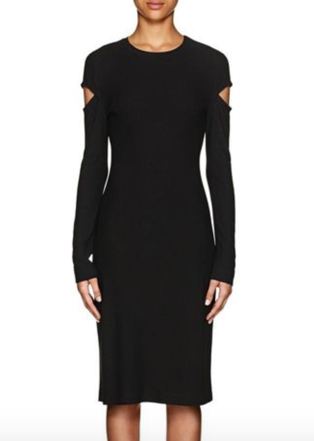 Braunwyn Windham-Burke's Black Cutout Dress