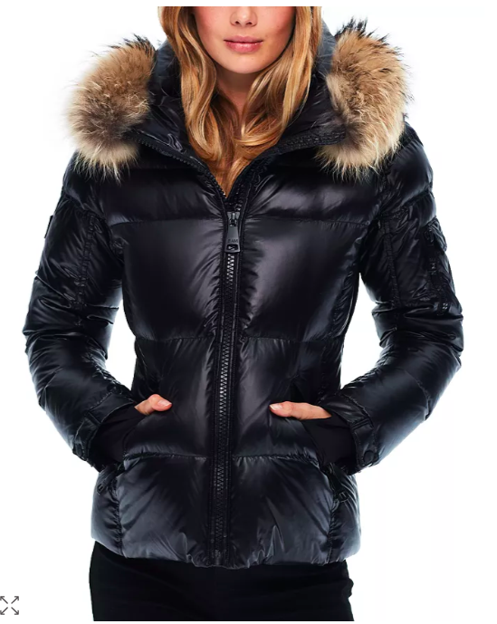 Gina Kirschenheiter's Black Fur Trim Coat