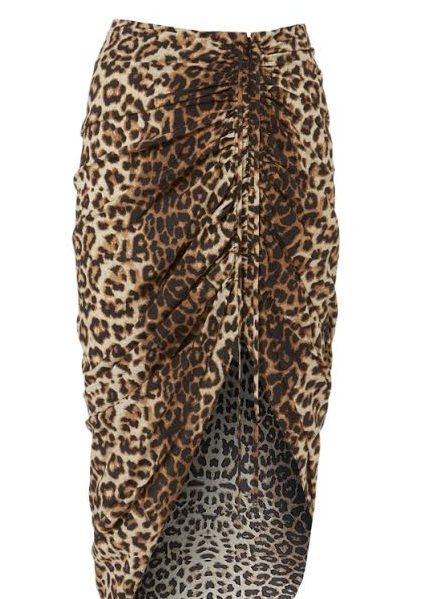 Kristin Cavallari's Asymmetrical Leopard Print Skirt
