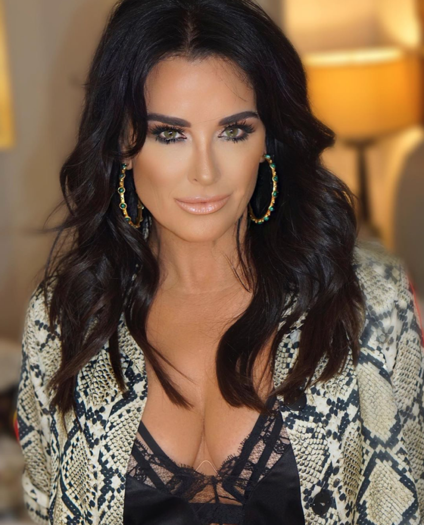 Kyle Richards' Nude Lip Color at NYFW