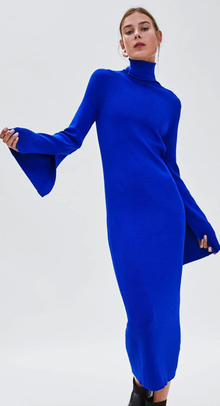LeeAnne Locken’s Blue Turtleneck Dress