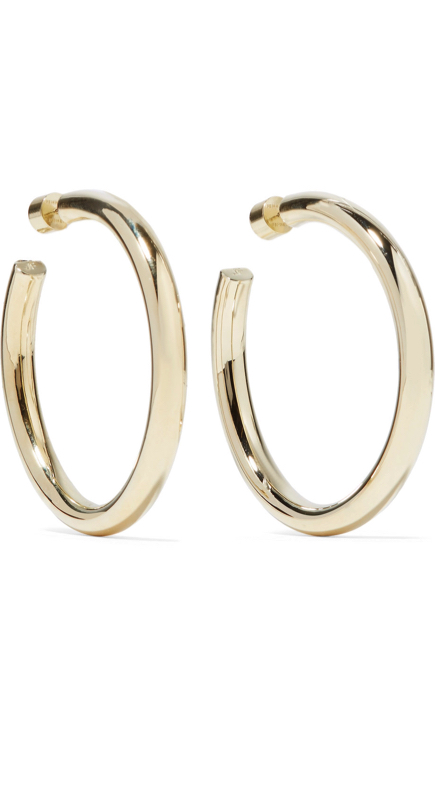 Bethenny Frankel’s Thick Gold Hoop Earrings