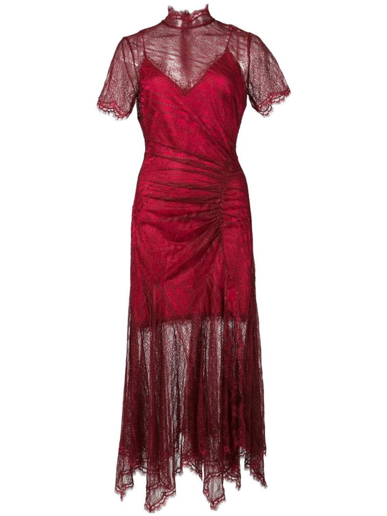 Braunwyn Windham-Burke’s Red Lace Dress