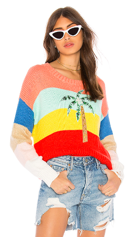 Braunwyn Windham-Burke's Striped Palm Tree Sweater