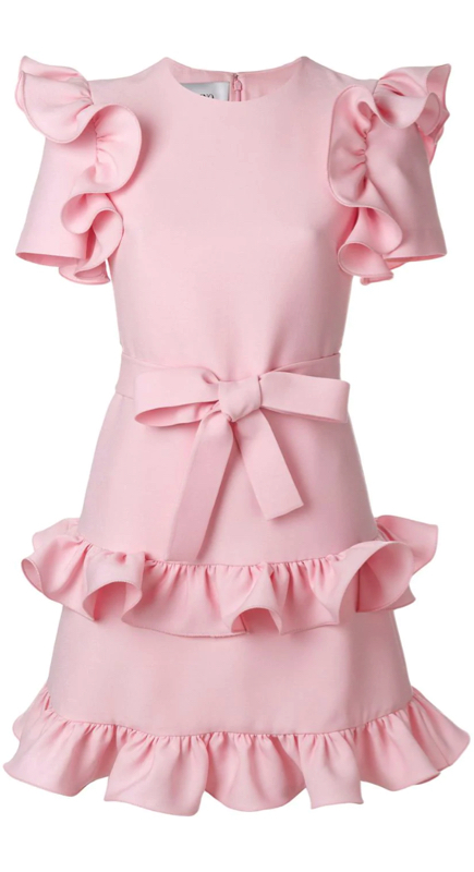 Kameron Westcott’s Pink Ruffle Dress