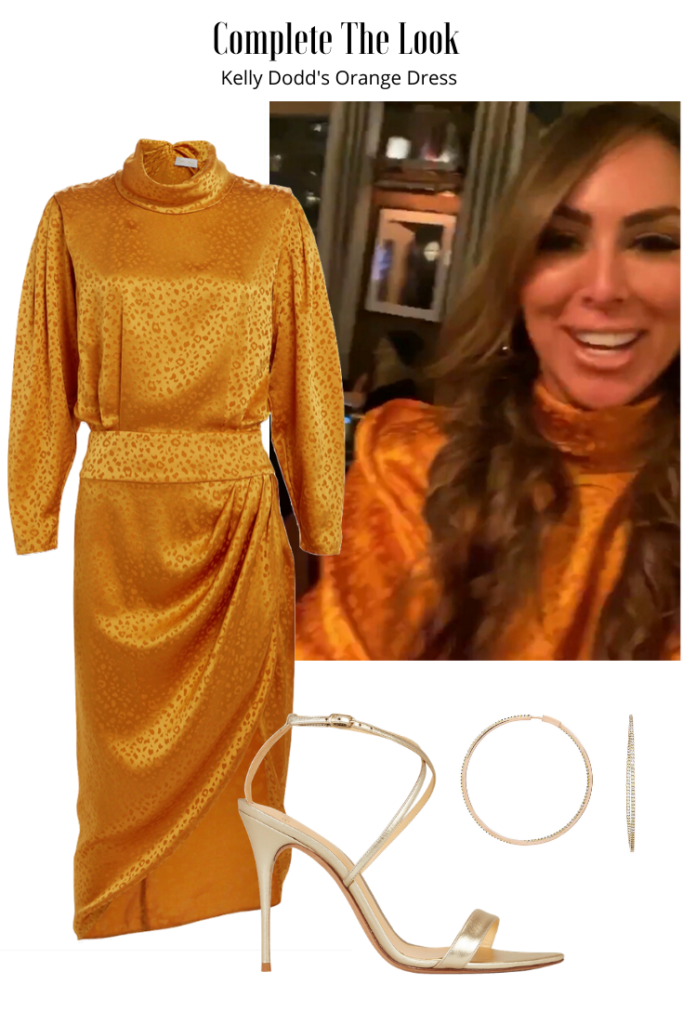 Kelly Dodd’s Orange Leopard Dress