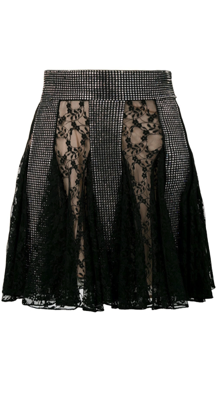 Stephanie Hollman’s Crystal Lace Skirt