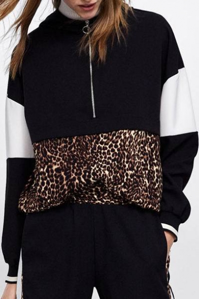 Tamra Judge's Leopard Color Block Pullover
