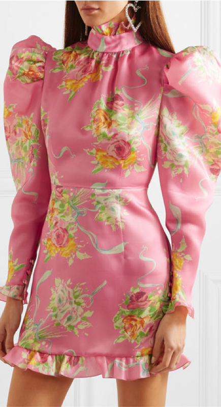 Tinsley Mortimer’s Floral Puff Sleeve Dress | Big Blonde Hair