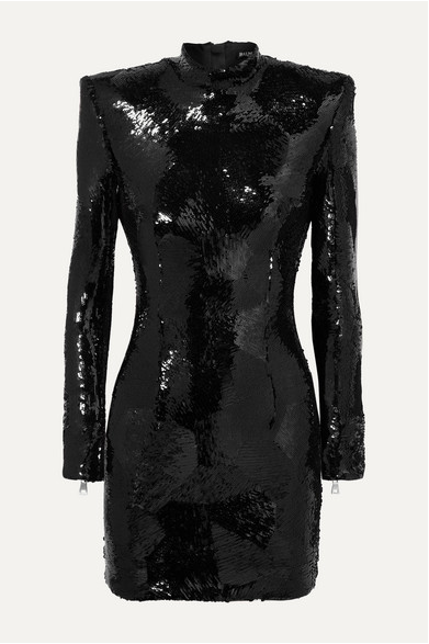Dorit Kemsley's Black Sequin Dress on WWHL