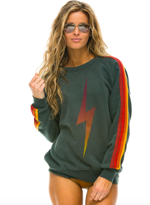 Gina Kirschenheiter's Grey Lightning Bolt Sweatshirt
