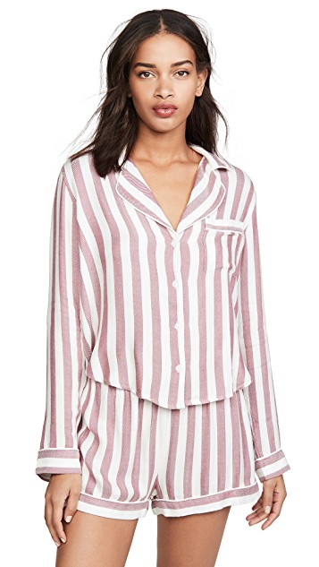 Kary Brittingham’s Red and White Striped Pajamas