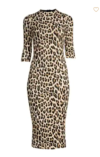 Kenya Moore's Leopard Dress on WWHL