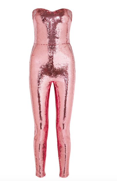 Kenya Moore's Pink Sequin Jumpsuit