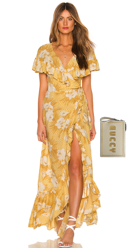 LeeAnne Locken’s Yellow Floral Maxi Dress