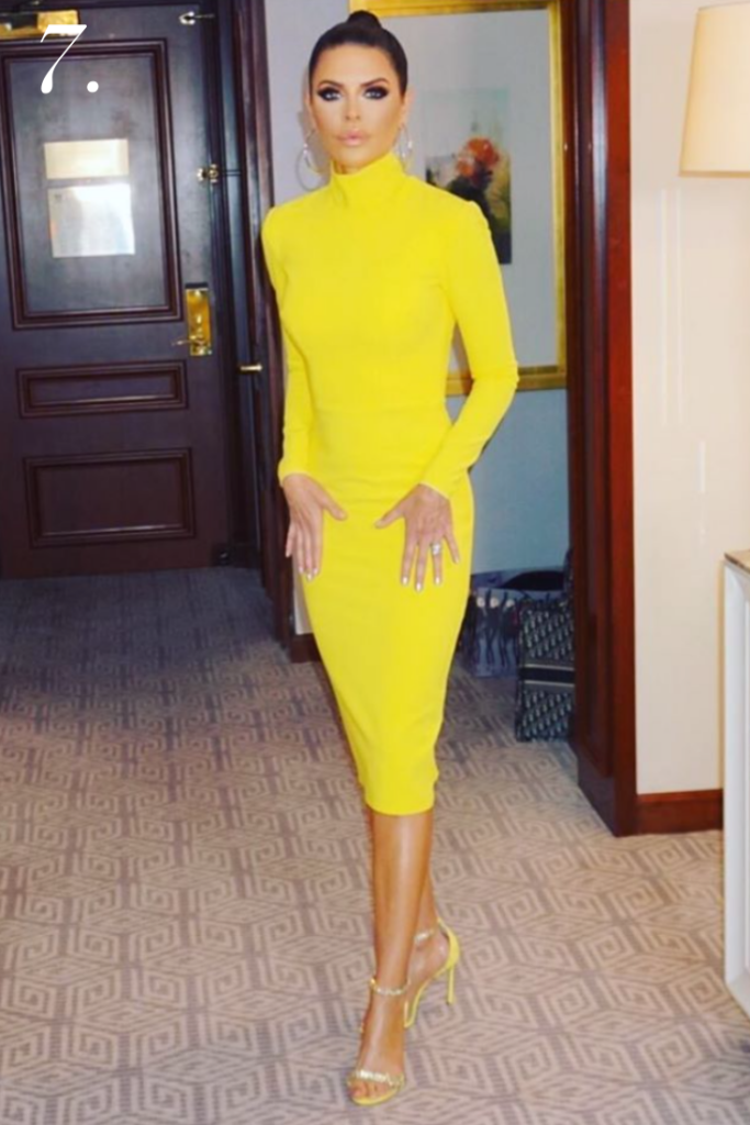 Lisa Rinna's Neon Yellow Dress at Bravocon