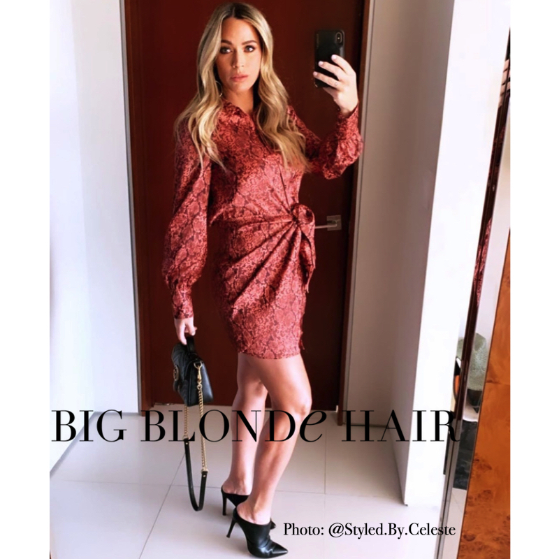 Orange snake on sale print dress
