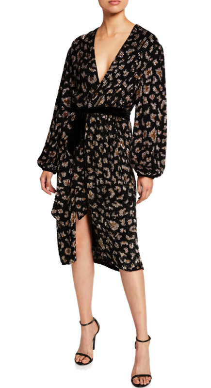 Teresa Giudice’s Leopard Beaded Dress on WWHL