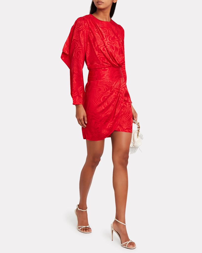 Tinsley Mortimer's Red Draped Dress