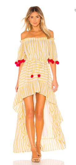 Braunwyn Windham-Burke's Yellow Striped Dress