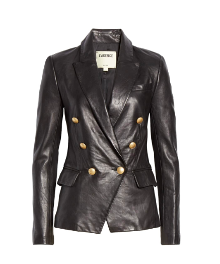 Kristin Cavallari's Black Leather Blazer