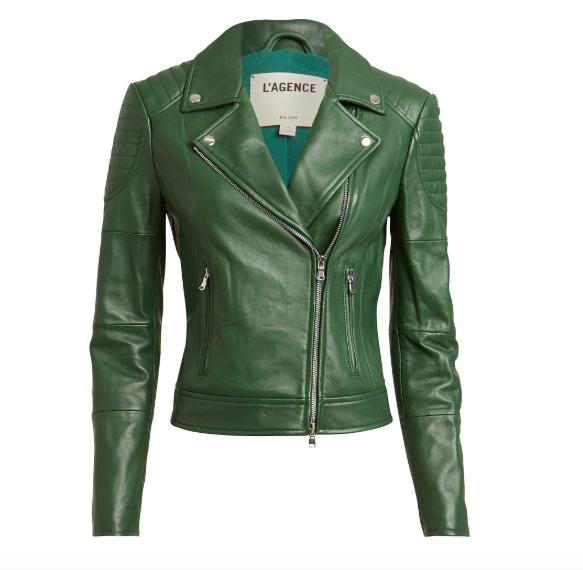 Kristin Cavallari's Green Leather Jacket
