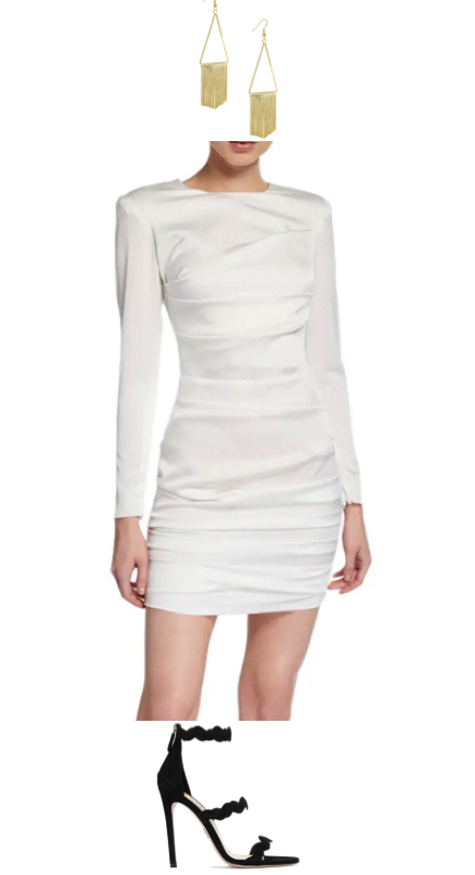 Kristin Cavallari’s White Satin Dress