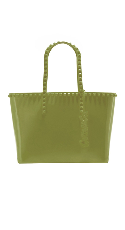 Dolores Catania’s Green Studded Tote