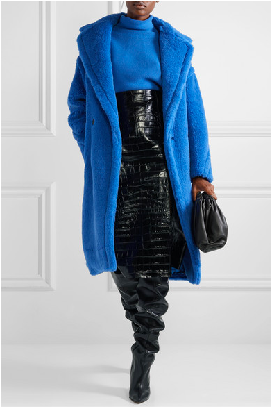 Dorit Kemsley's Blue Teddy Coat