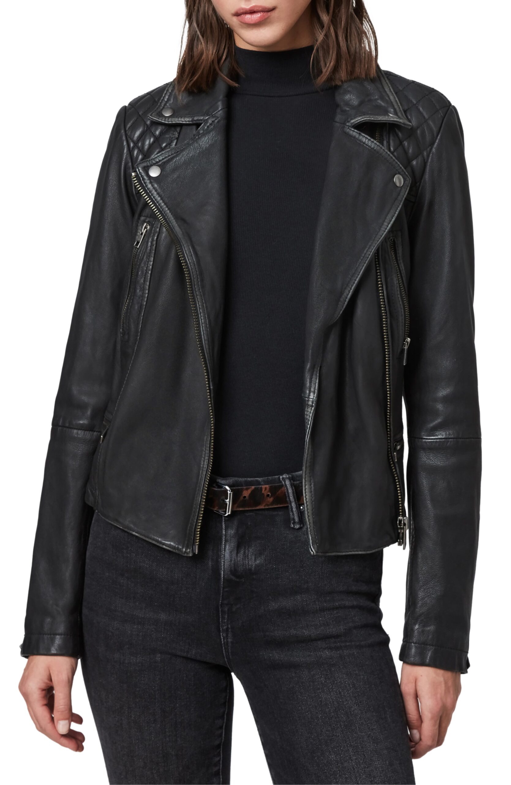 Kelsey Weier’s Black Leather Jacket | Big Blonde Hair