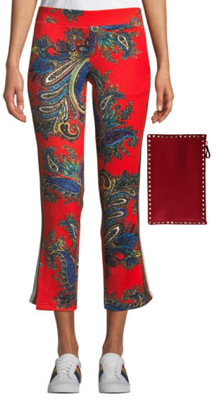 Margaret Josephs' Red Printed Pants