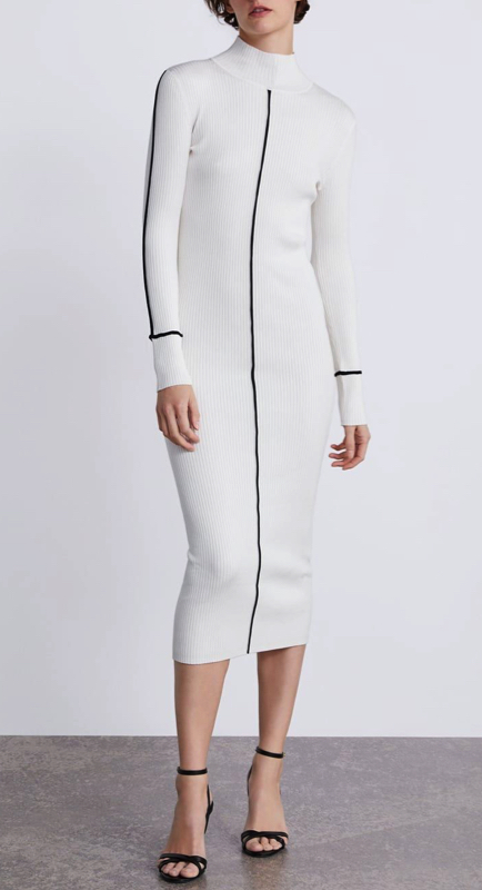 Margaret Josephs' White Sweater Dress