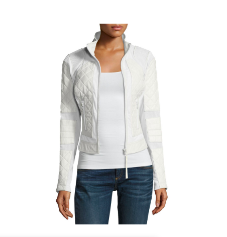 Melissa Gorga's White Quilted Leather Jacket